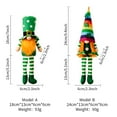 thumbnail image 7 of Classic St Patrick's Day Gnome Decorations,Green Irish Scandinavian Tomte Gnome Ornaments,Mr and Mrs Green Buffalo Check Plaid Handmake Plush Elf,Home Table Shelf Centerpiece Festival Decor, 7 of 7
