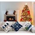 thumbnail image 2 of Christmas Pillow Covers Blue 16x16 Decorative Outdoor Farmhouse Merry Christmas Buffalo Plaid Truck Gnomes Christmas Pillow Shams Cases Slipcovers Set of 4 for Couch Sofa, 2 of 5