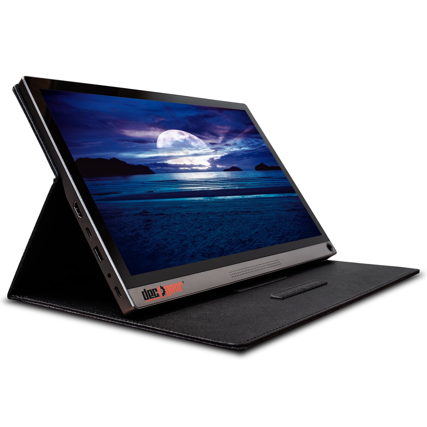 Deco Gear 15.6” Portable Monitor 1080p IPS HD Panel, Touchscreen with