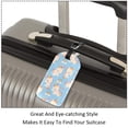 thumbnail image 3 of Square 2Pack PU Leather Unicorn Cruise Luggage Tag with Privacy Cover and Name ID Tag for Travel Handbags Backpacks Luggage Tags, 3 of 6