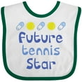 thumbnail image 3 of Inktastic Future Tennis Star Baby Boy Boys Baby Bib, 3 of 4