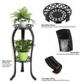 thumbnail image 6 of 2 Tier Metal Plant Stand, Plant Shelf Flower Pot Holder Display Storage Shelf Side Table for Indoor Outdoor Patio Garden Home Office, 6 of 8