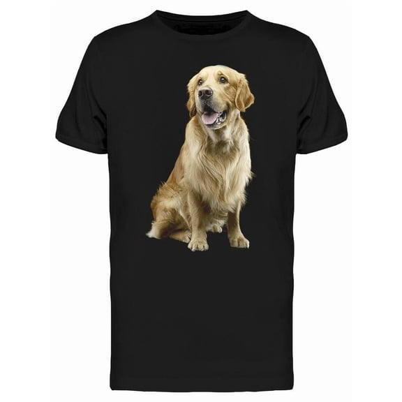 Studio Shot Golden Retriever T-Shirt Men -Image by Shutterstock, Male XX-Large