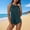 Navy, variant on BRGZLK Women's Swimsuit Set Summer Beach Fashion Modest Solid Color Soft Comfortable Breathable Tankini Camisole Two-Piece Swimsuit Sleeveless Top Bottoms Gray XXL