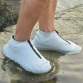 thumbnail image 2 of LAICAIW Couvre-Chaussures Imperméables, Housse de Chaussure en Silicone Réutilisable Antidérapante Durable avec Fermeture Éclair Élastique Protection contre la Pluie pour Hommes Femmes (m (Femmes 5.5-7, Hommes 5-6), Gris), 2 of 6