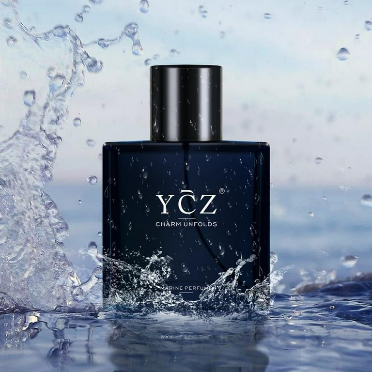 YCZ Midnight Marine Man Office and Date Long Lasting Cologne, Ocean Scent, 1.7 oz