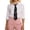 Black, variant on Unisex Teen Satin Necktie with Decorative Chain Pre-Tied Necktie for Graduation
