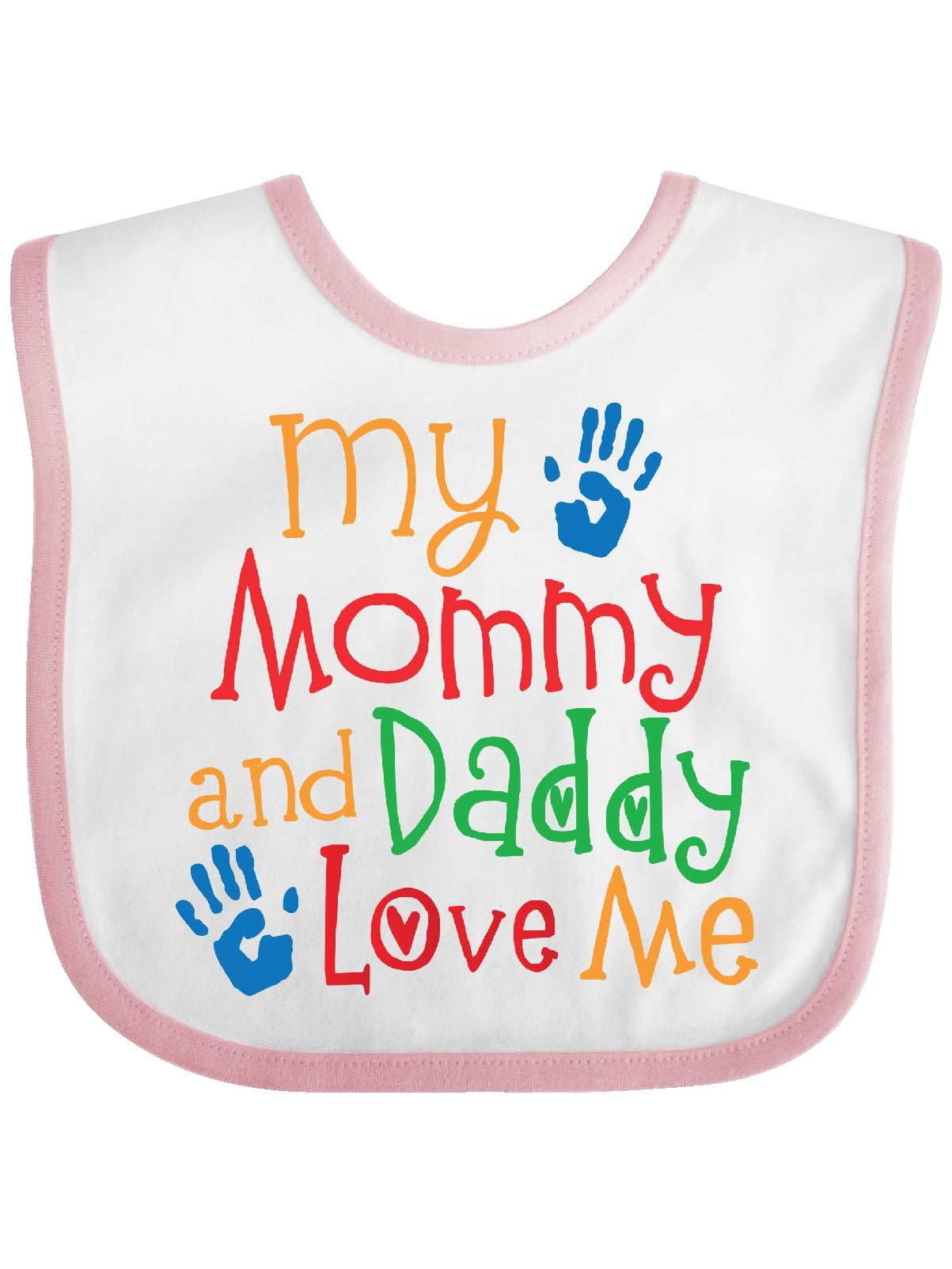 7 Days Animals Pattern I love Mommy New Born baby Bibs I love Daddy