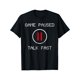 thumbnail image 2 of Game Paused Talk Fast Pattern Print Men's Fashionable Creative Top, Casual Short Sleeve Crew Neck T-shirt, Men's Clothing For Summer Outdoor Tee For Adult, Men, Women, Teen, Teenager, Adolescent, You, 2 of 7