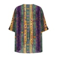 thumbnail image 5 of Cardigans For Women Chiffon Summer Kimono Short Sleeve Open Front Beach Kimono Hawaiian Floral Printed Lightweight Casual Chiffon Kimono Plus Size Beach Cover Up Elegant Sweat Boho Top Multicolor XXL, 5 of 5