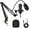 Black Microphone, variant on Microphone for Podcast Equipment Bundle and Studio Recording Equipment,USB Microphone,Microphone for Computer,Perfect for Recording Podcasts and Live Streaming
