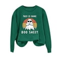 thumbnail image 2 of Ailaofu Halloween Sweatshirt for Women Funny Ghost Graphic Shirt Spooky Season Long Sleeve Tops, 2 of 4