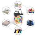 thumbnail image 4 of Honeii USA MAP Print Laundry Hamper Collapsible Laundry Baskets, Freestanding Waterproof Clothes Hamper with Easy Carry Handles, 4 of 5