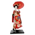 thumbnail image 5 of deevoka 12" Japanese Geisha Collectible Figurine Lady Statuette for Home Table Shelf Red, 5 of 9