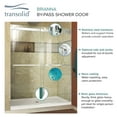 thumbnail image 2 of Transolid Brp607008f-J 70" High X 60" Wide Bypass Frameless Shower Door - Chrome, 2 of 3