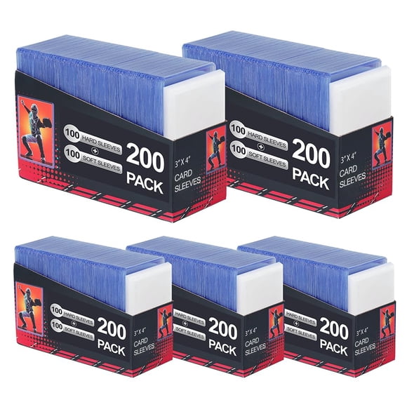 Fundas para tarjetas Btlwpy 1000 transparentes para tarjetas coleccionables con funda