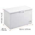 thumbnail image 5 of KFFKFF 12.8 Cu.ft / 345L Small Top-Open Chest Freezer 7-Speed​Temperature Control Removable Storage Basket, Freestanding 4 Detachable Baskets, 6 Casters, 5 of 8