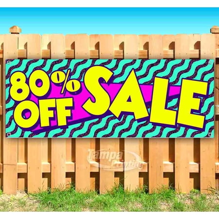80% Off Sale 13 oz Vinyl Banner With Metal Grommets