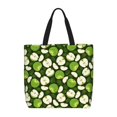 thumbnail image 1 of Disketp Green Fruit Bolsa Tote de Lona para Mujer, Bolso de Hombro y Cruzado con Cierre de Cremallera, 1 of 7