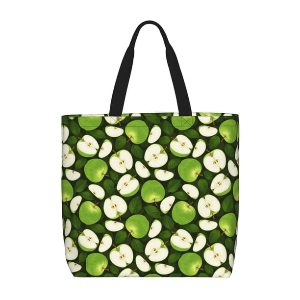 Easygdp Green Fruit Bolsa Tote para Mujer, Bolso de Hombro para Trabajo, Playa, Viajes, Compras y Supermercado