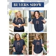 thumbnail image 5 of XCHQRTI Faith 4th of July Shirt Plus Size Women Graphic Tees Summer Short Sleeve Tops, 5 of 7