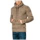 thumbnail image 2 of Gibobby Suéter ligero hombre Sudadera de vellón de manga larga con cuello redondo para hombre(Marrón,G), 2 of 5