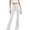 White, variant on Women's Flared Yoga Pants with Squat-Proof Fabric – Breathable Gym Leggings for Athleisure & Workouts Yellow L