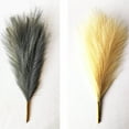 thumbnail image 3 of ZOELNIC Artificial Pampas Grass Decor Tall 17.7" Faux Bulrush Reed Grass Artificial Flowers for Vase Filler Flower Arrangement Living Room Wedding Boho Home Decor, 3PCS, 3 of 6