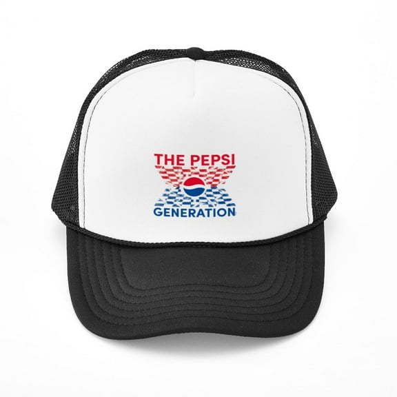 CafePress - Pepsi Generation Checkered - Adjustable Unisex Printed Trucker Hat with Mesh Back