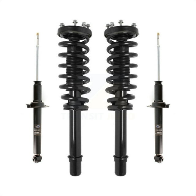 Transit Auto Front Rear Complete Suspension Shocks Strut and Coil Spring Mount Assemblies Kit for Car 2004-2008 Acura TL - Left Right Side (Driver Passenger) K78M-100313
