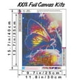 thumbnail image 6 of 5D DIY Diamond Art Kits for Adults,Full Drill Diamond Art Animals Butterfly for Home Decor 12x16 Inch, 6 of 6