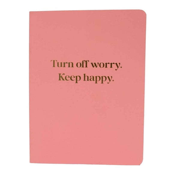 Cuaderno Pen + Gear Diseño Liso 96 Hojas Rayadas Forma Francesa Rosa