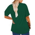 thumbnail image 3 of XCHQRTI Women's St. Patrick's Day Plus T Shirt Lucky Clover Graphic Tee Casual Green Tops, 3 of 9