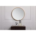 thumbnail image 2 of Metal frame round mirror 18 inch in Brass, 2 of 5
