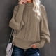thumbnail image 1 of Pntutb Mujer Casual Sólido Manga Larga Punto Grueso Jersey Cuello Redondo Suéter Abrigo Pntutb Pntutb-5167, 1 of 6