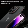 thumbnail image 6 of SaniMore for iPhone 14 Pro Max 6.7 "2022 Metal Bumper Frame + Lens Protector Case Heavy Duty Protective Anti-shock Drop Resistant Wear-resistant Ultra-thin Design for Women Men, Silver, 6 of 12