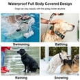 thumbnail image 6 of Rantice Airtag Dog Collar Holder, [1 Pack] Waterproof Airtag Case for Dog Collar, TPU & Silicone Full Body Covered Anti-Lost Apple Air Tag Collar Holder Airtag Case for Pet Collar Backpack, Black, 6 of 9