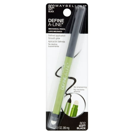 Maybelline New York Define - A - Line 802 Soft Black Mechanical Pencil Eyeliner, .01 oz