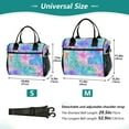 thumbnail image 4 of FORMRS Insulated Lunch Bag Unisex Large Capacity with Shoulder Strap, Neon Starfish Pattern, 4 of 6