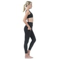 thumbnail image 3 of Allsense Women's Seamless Full Length High Waist Leggings with Pockets Yoga Black Large, 3 of 7
