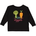 thumbnail image 3 of Inktastic Vegan Go Veggies Vegetarian Boys or Girls Long Sleeve Toddler T-Shirt, 3 of 5