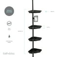 thumbnail image 2 of Bath Bliss 4 Tier Corner Shower Organizer in Black, 2 of 4
