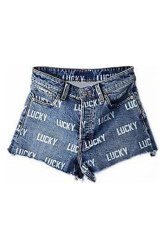 New Lucky Brand Womens Totally Lucky Lucky Pins Allover Printed Shorts 00 24W 6428-6