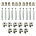 thumbnail image 1 of PHITUODA 10 juegos de accesorios de leva de conexión para muebles de gabinete con clavija y tuerca preinsertada, 1 of 5