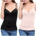 thumbnail image 2 of Pincandy Womens Tummy Control Shapewear Tank Tops 2PC Seamless V-Neck Tank Tops Body Shaper Camisole, 2 of 4