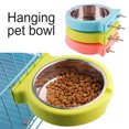 thumbnail image 2 of Opolski Bol en Acier Inoxydable pour Animaux de Compagnie Vaisselle pour Chien Alimentateur pour Chat Suspendu Récipient à Boire, 2 of 8