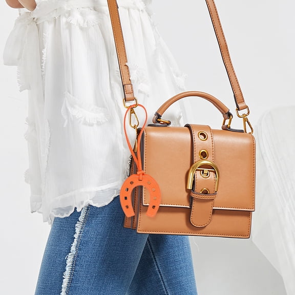 SEWCHICS Horseshoe Pendant Purse Charm Decoration PU U Shaped 1 Pack Ideal for Graduation