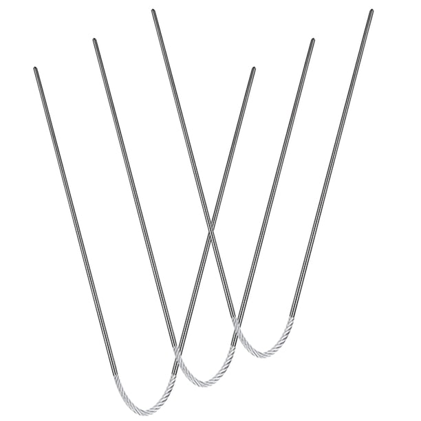 Agujas de tejido circular de 3pcs Agujas de tejido de metal agujas de metal de aguja redonda para tejer para tejer