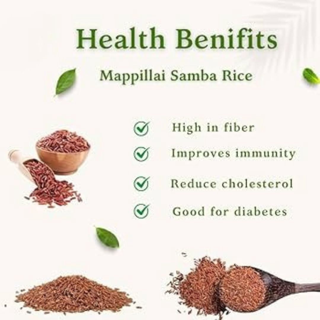 Shastha Premium Mappilai Samba Red Rice Whole Grain, 10 lbs, pack of 1