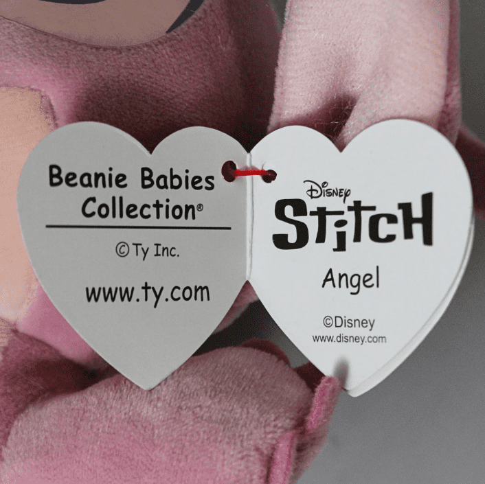 TY Beanie Babies Disney Stitch & Angel  6" Soft Body Bundle